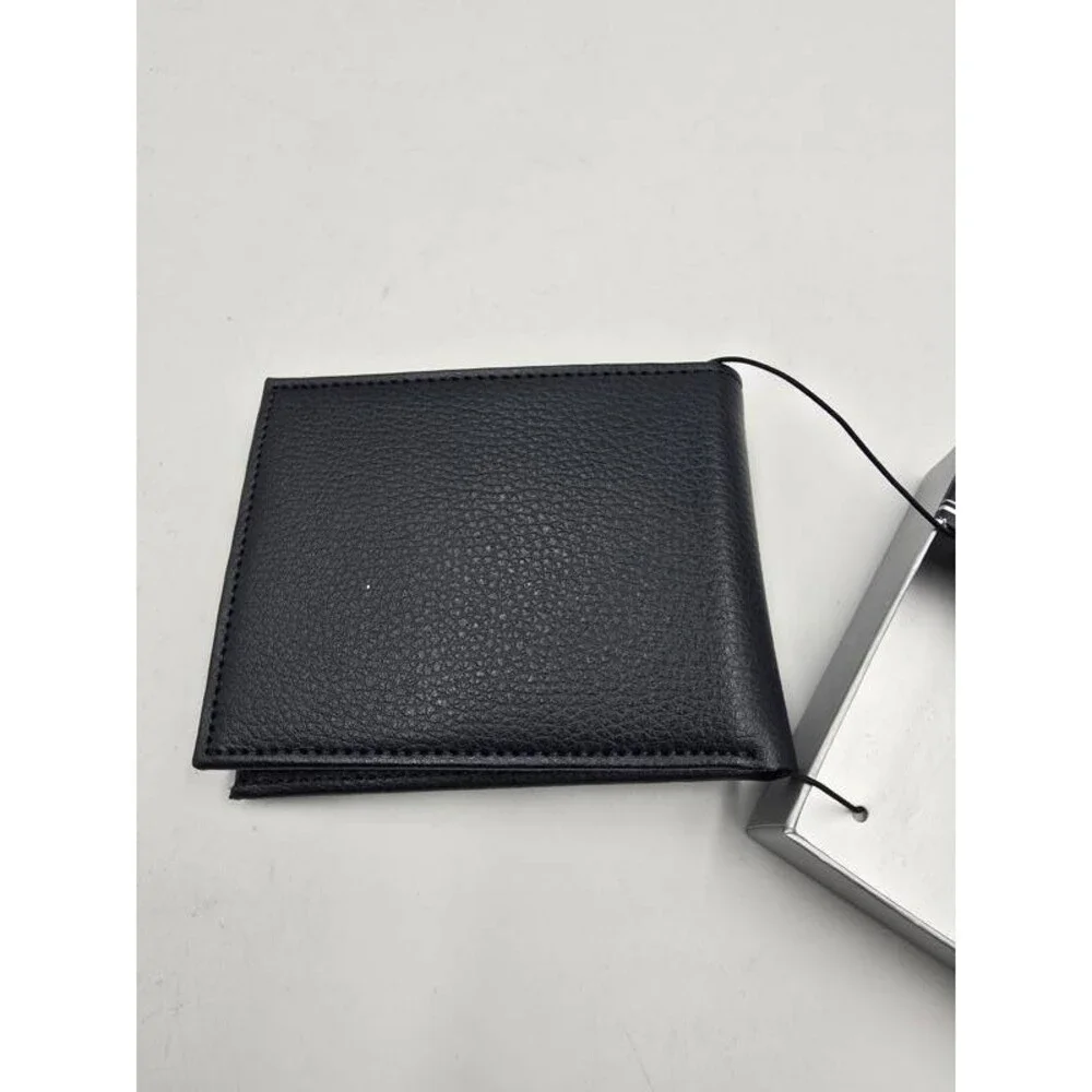 Perry Ellis Portfolio Saffiano Pebble Bifold Wallet Men's One Size - Black